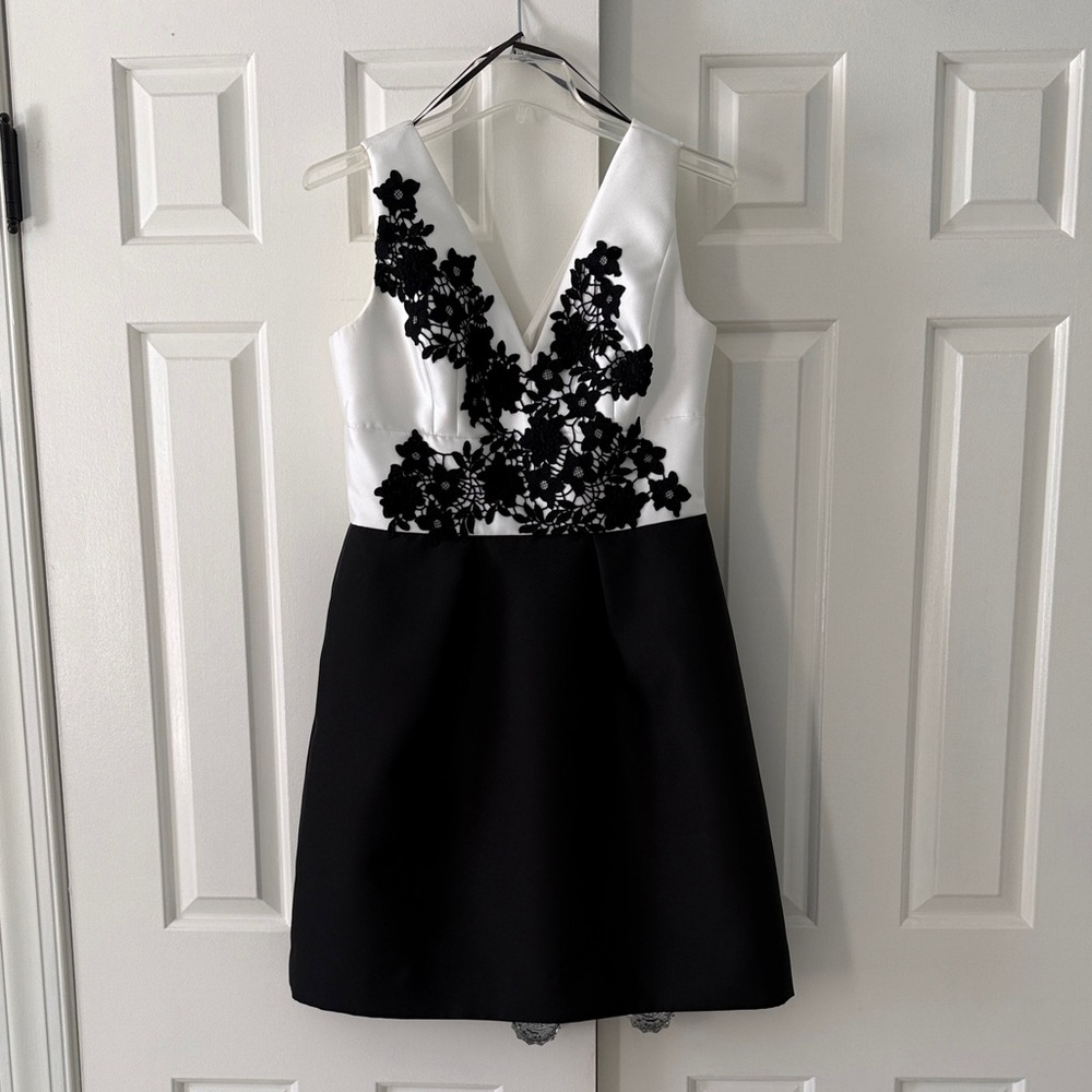 Vera Wang Black and White Dress